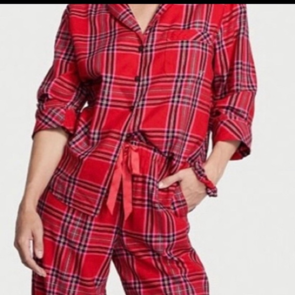 Victoria’s Secret flannel pajama top